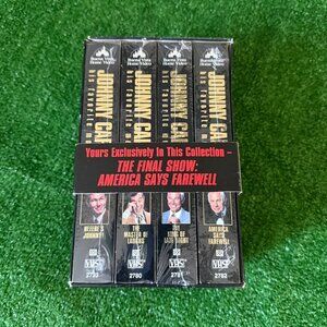 The Johnny Carson Collection VHS 4 Tape Set Buena Vista Classic TV Vintage NEW